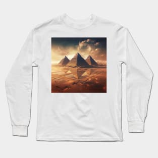 Pyramids of Giza - Surreal Long Sleeve T-Shirt